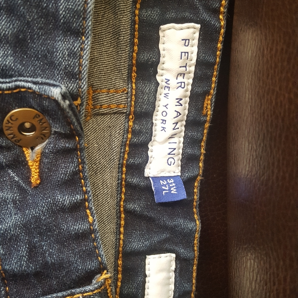 Peter Manning Dark Wash Jeans (Slim Fit) 31Wx27L